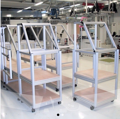 組み立てライン アルミニウムプロファイル 作業テーブル 産業用挤出 アルミニウムプロファイル 使用