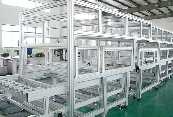 組み立てライン アルミニウムプロファイル 作業テーブル 産業用挤出 アルミニウムプロファイル 使用