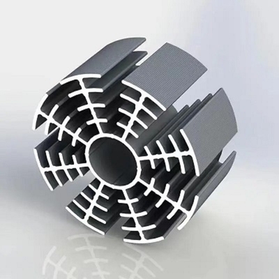 T5 T6 耐熱熱シンク アルミニウム 圧出 工業用アルミニウム プロフィール 機械式 CNC フレッシング