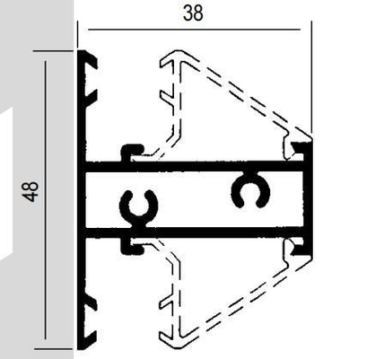 コロンビアシリーズ7038 5020 3831 744 8025 Shengxin 6063 T5 ドア用アルミエクストルーションプロファイル