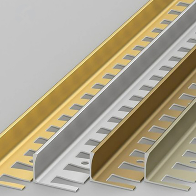 メタルタイルトリム 10mm U 形コーナーストライプ 壁コーナーエッジのためのアルミプロファイル