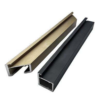 GB5237-2008 家具やキッチンキャビネット用の標準木材粒のアルミハンドルプロファイル